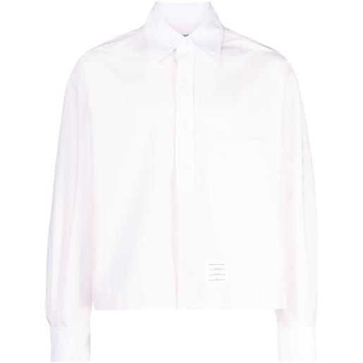 Thom Browne camicia con dettaglio a 4 righe - rosa