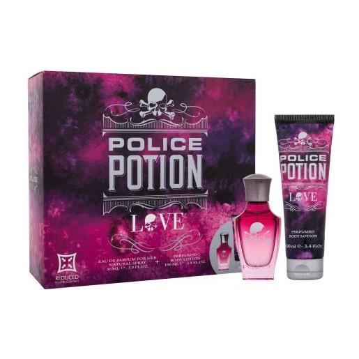 Police potion love cofanetti eau de parfum 30 ml + crema corpo 100 ml per donna