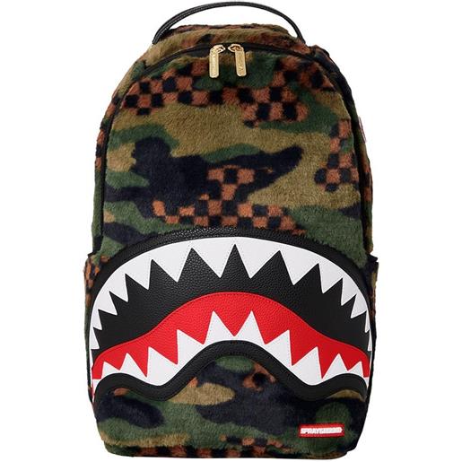 SPRAYGROUND green 3am fur backpack