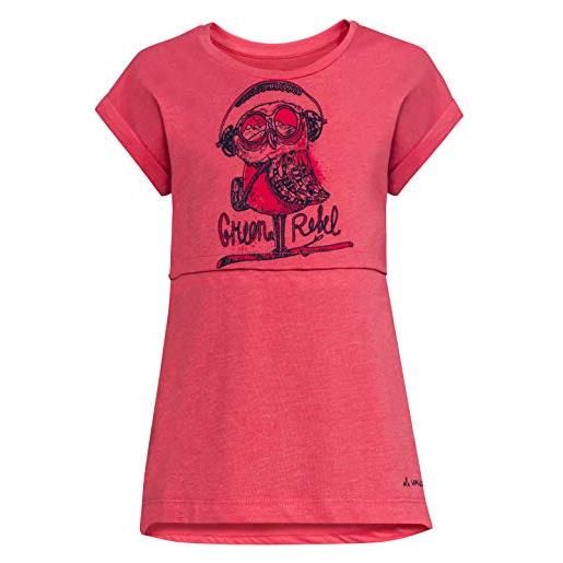 Vaude tammar ii, maglietta da bimbo unisex bambini, bright pink, 104