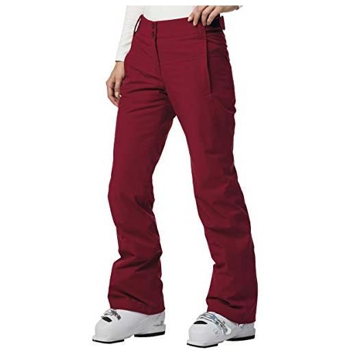 Rossignol elite, pantaloni da sci donna, rosso scuro, 2xl