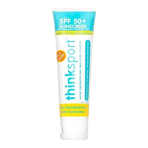 SharpCost thinksport kids safe sunscreen, spf 50 plus, 3 fluid ounce
