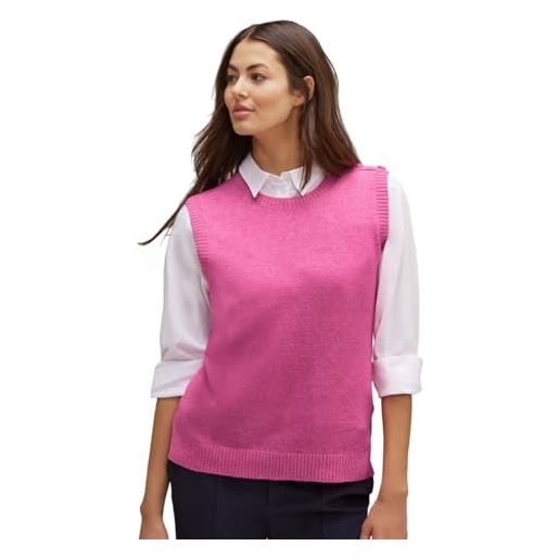 Street One a302552 maglioncino a gilet, cozy pink melange, 46 donna