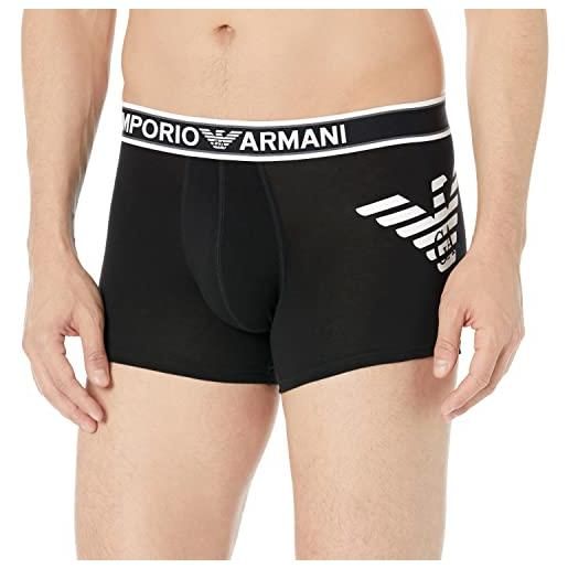 Emporio Armani underwear trunk bold eagle, boxer, uomo, nero, m