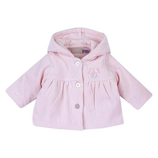 Chicco giacca giacchina giubbino in ciniglia imbottita neonata 6 mesi - 62 cm color rosa fantasia fiocchetti