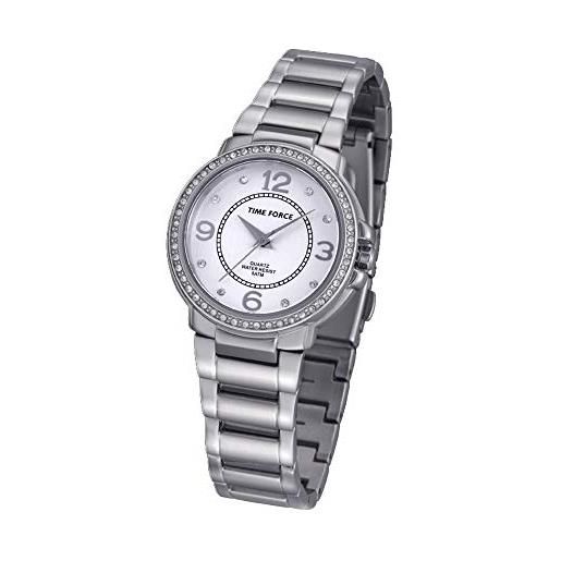 TIME FORCE orologio analogico quarzo donna con cinturino in acciaio inossidabile tf-4021l02m