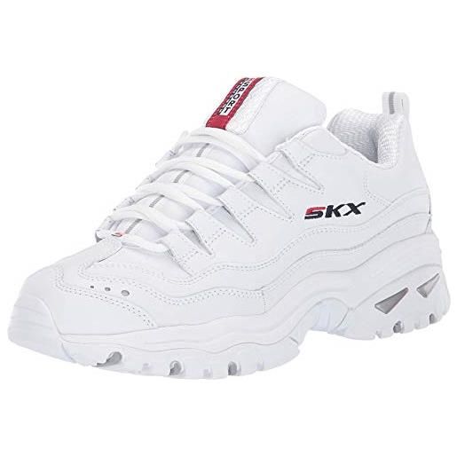 Skechers energy timeless vision, sneakers donna, bianco, 40 eu