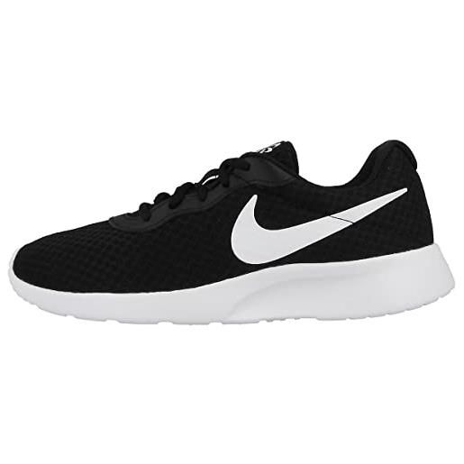 Nike tanjun, scarpe da ginnastica donna, nero black white barely volt black, 38.5 eu