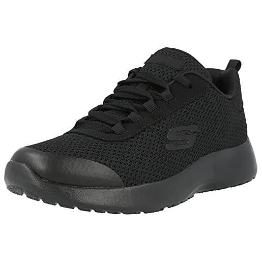 Skechers dynamight- turbo dash-97771l, sneaker bambini e ragazzi, black dark, 39.5 eu