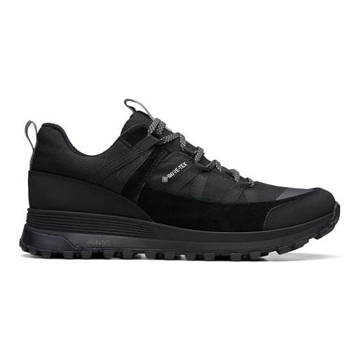 Clarks atl trek run gore-tex - scarpe da ginnastica in tessuto, colore: nero, nero, 42 eu