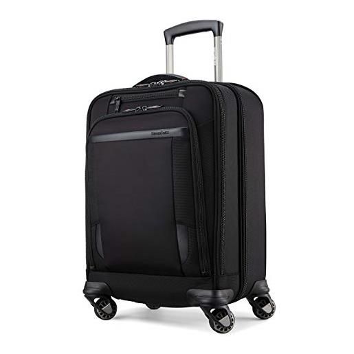 Samsonite pro travel softside - bagaglio espandibile con ruote girevoli, nero (nero) - 127373-1041