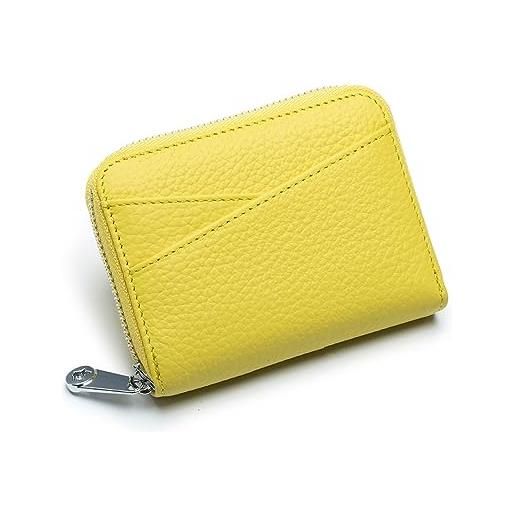 Porta cellulare con porta carte Giallo Donna