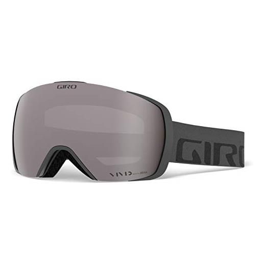 Giro contatta neve, occhiali unisex-adulto, greywordmark vivid onyx/vivid infrared, large frame