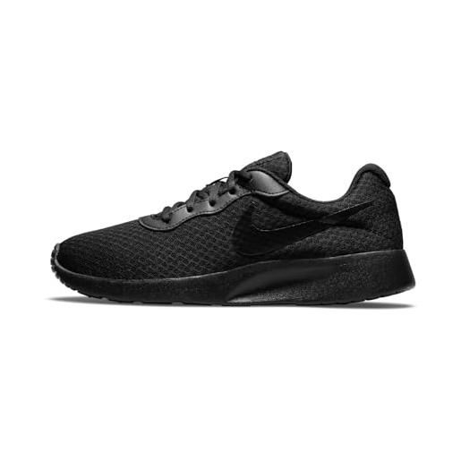 Nike tanjun, scarpe da ginnastica donna, nero black white barely volt black, 42 eu