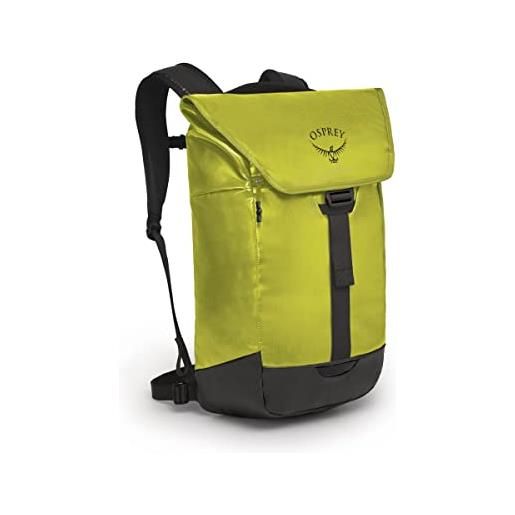 Osprey europe transporter flap, backpack unisex, lemongrass yellow/black, one size