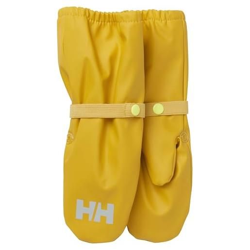 Helly Hansen unisex bambini kids bergen fleece pu mittens, giallo, 5