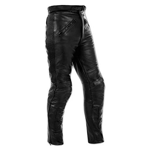 A-Pro pantaloni pelle moto sport touring custom protezioni omologate ce man 38