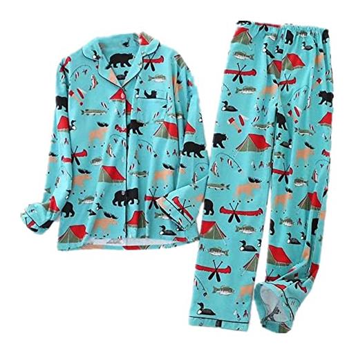 N\W nw white brushed men pajama sets autumn casual sleepwear