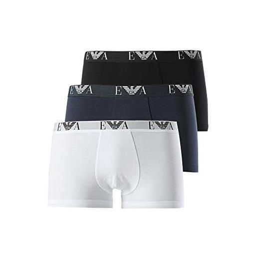 Emporio Armani underwear 3-pack boxer essential monogram, boxer, uomo, nero, s