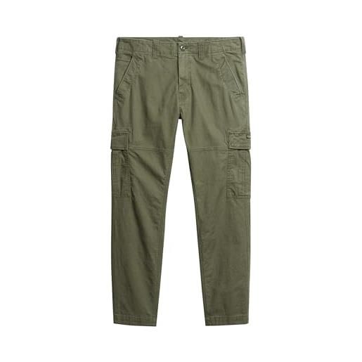 Superdry core cargo pant pantaloni, authentic khaki, 32w x 32l uomo