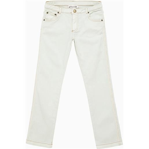 Bonpoint jeans regolare bianco in denim