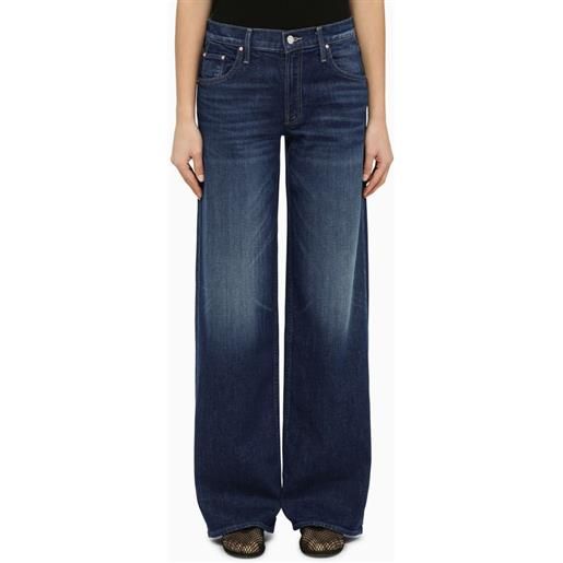 Mother jeans the down low spinner heel in denim