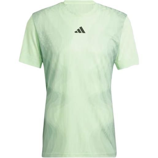 ADIDAS t-shirt airchill pro freelift uomo semi green spark