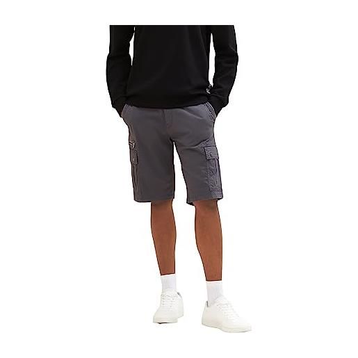 TOM TAILOR bermuda shorts, uomo, grigio (tarmac grey 10899), 34