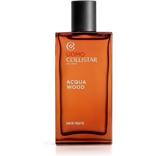 Collistar acqua wood - eau de toilette tonificante fragranza maschile, 100ml