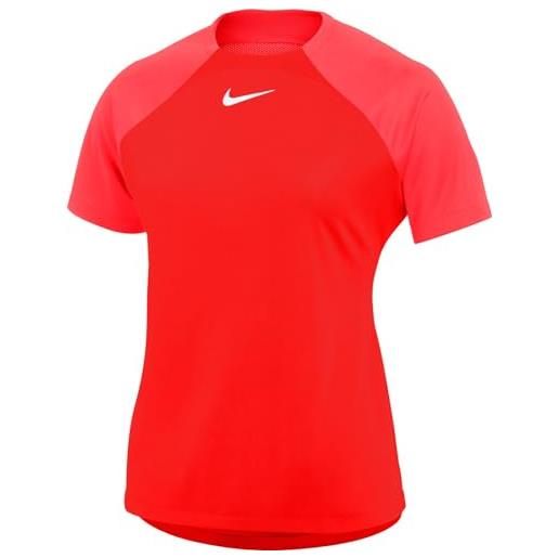 Nike w nk df acdpr ss top k maglia a maniche corte, nero/volt/bianco, xl donna