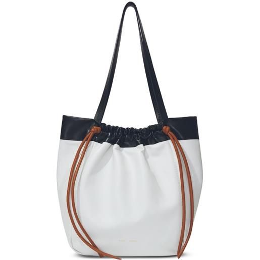 Proenza Schouler borsa tote con design color-block - bianco