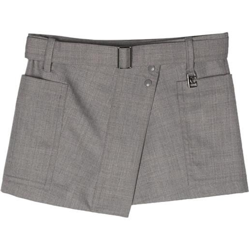 Low Classic shorts asimmetrici - grigio