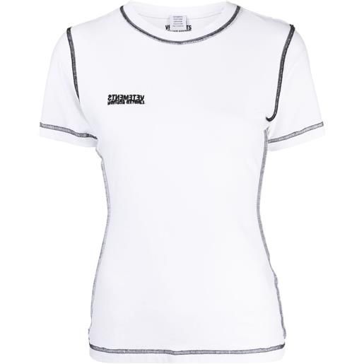 VETEMENTS t-shirt con logo - bianco