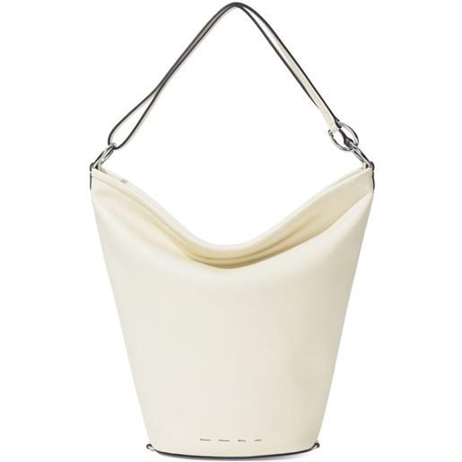 Proenza Schouler White Label borsa a secchiello con fibbia - bianco