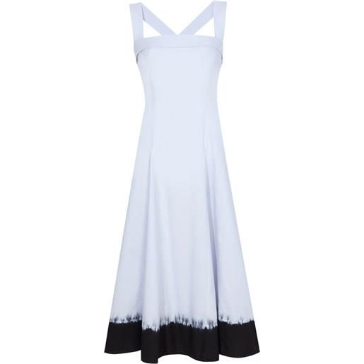 Proenza Schouler White Label abito con fantasia tie-dye edie - blu