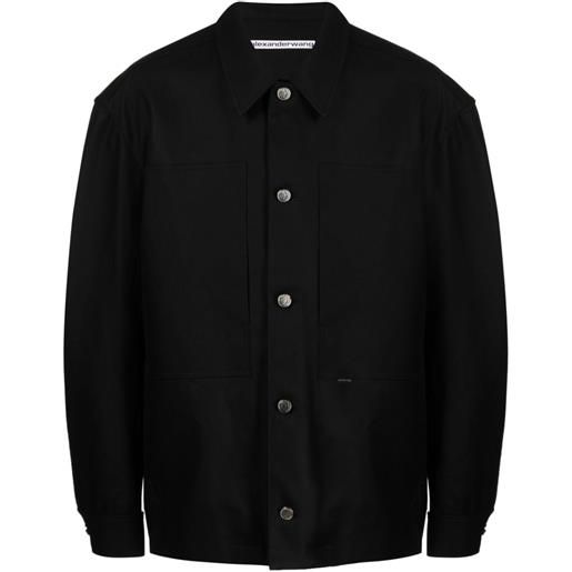Alexander Wang giacca-camicia con bottoni - nero