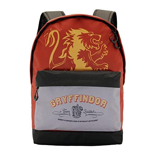 Harry Potter gryffindor-zaino hs fan, rosso, 30 x 43 cm, capacità 22 l