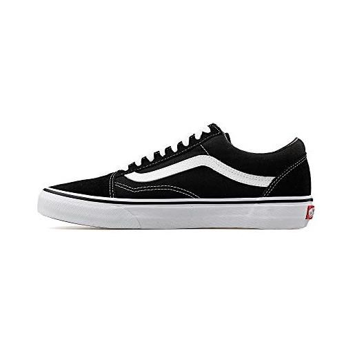Vans old skool (suede/canvas), sneaker unisex - adulto, nero black white, 38.5 eu
