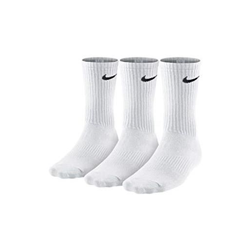 Nike 3ppk lightweight crew, calze per uomo, bianco /blu/rosa, l