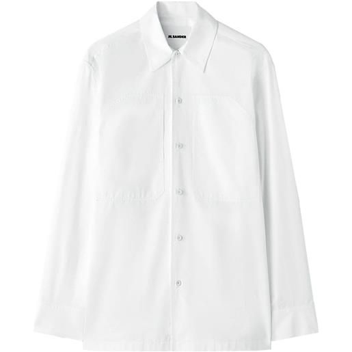 Jil Sander camicia con tasca - bianco