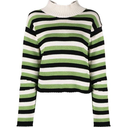 Marni maglione a righe - verde