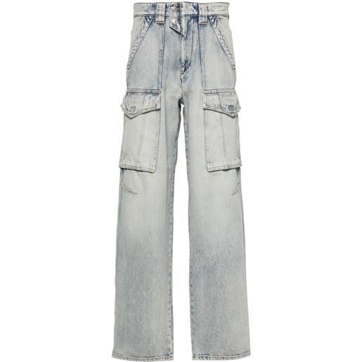 MARANT ÉTOILE jeans heilani con effetto schiarito - blu
