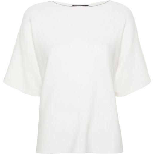 Fabiana Filippi t-shirt con dettaglio catena - bianco
