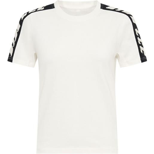 Dion Lee t-shirt con applicazione logo - bianco