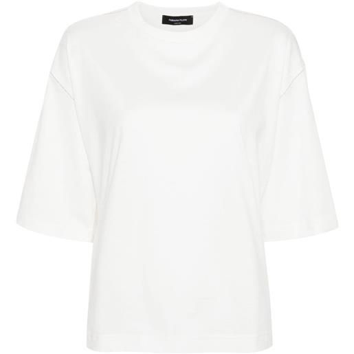 Fabiana Filippi t-shirt con dettaglio a catena - bianco