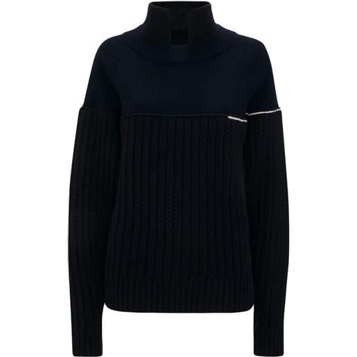 Victoria Beckham maglione con colletto - nero