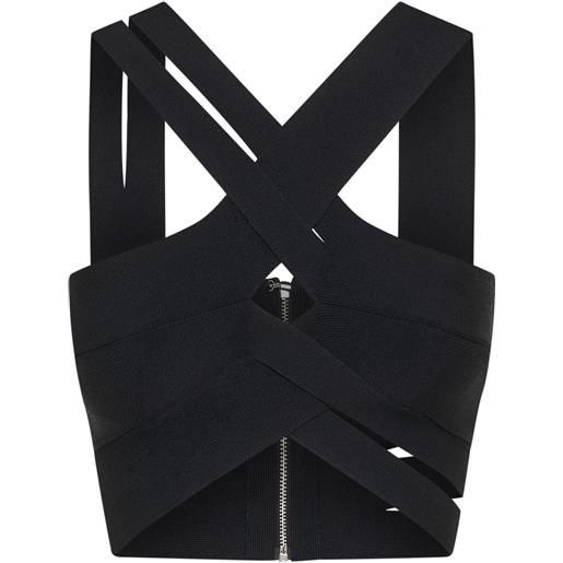 Dion Lee top con cut-out - nero