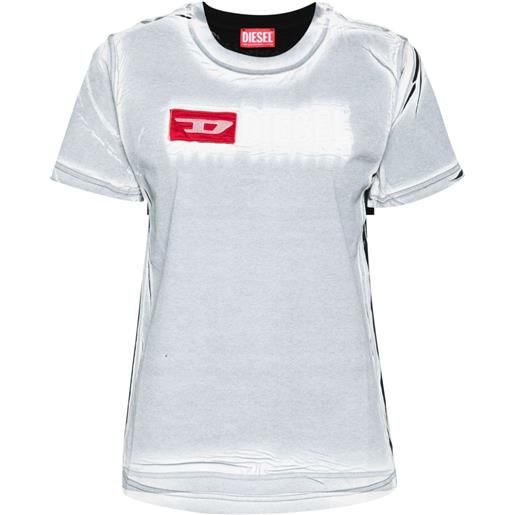 Diesel t-shirt con stampa - bianco