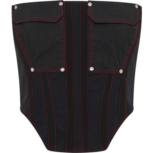 Dion Lee corsetto senza spalline - nero