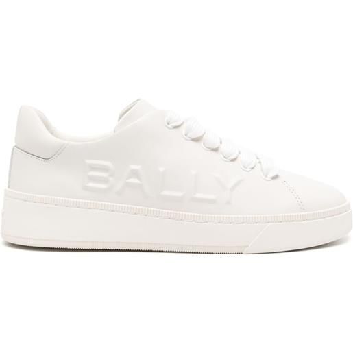 Bally sneakers reka con logo goffrato - bianco